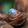 Bague "Flore" Labradorite en Argent 925, ajustable - Illustrations & Bijoux fantaisie ClairObscur Art