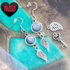 Boucles d'Oreilles Fantaisie Cyanite - Illustrations & Bijoux fantaisie ClairObscur Art