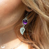 Boucles d'Oreilles Fantaisie Labradorite personnalisable - Illustrations & Bijoux fantaisie ClairObscur Art