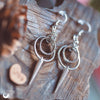 Boucles d'Oreilles Gothique, acier inoxydable - Illustrations & Bijoux fantaisie ClairObscur Art