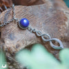 Collier "Ananta" Lapis lazuli, taille de la chaine au choix - Illustrations & Bijoux fantaisie ClairObscur Art