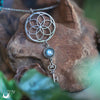 Collier "Fleur de Vie" Labradorite, breloque au choix - Illustrations & Bijoux fantaisie ClairObscur Art