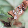 Collier "Fleur de Vie" Quartz rose personnalisable - Illustrations & Bijoux fantaisie ClairObscur Art