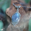 Collier "Leda" Labradorite - taille de la chaine personnalisable - Illustrations & Bijoux fantaisie ClairObscur Art