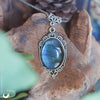 Collier "Leda" Labradorite - taille de la chaine personnalisable - Illustrations & Bijoux fantaisie ClairObscur Art