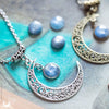 Collier "Luna" Cyanite - Illustrations & Bijoux fantaisie ClairObscur Art