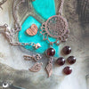 Collier "Sri Yantra Lotus" Grenat personnalisable - Illustrations & Bijoux fantaisie ClairObscur Art