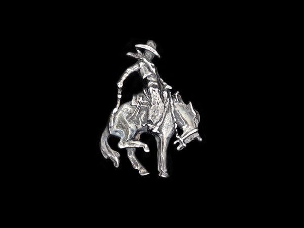 Bucking-Horse Cowboy Pin