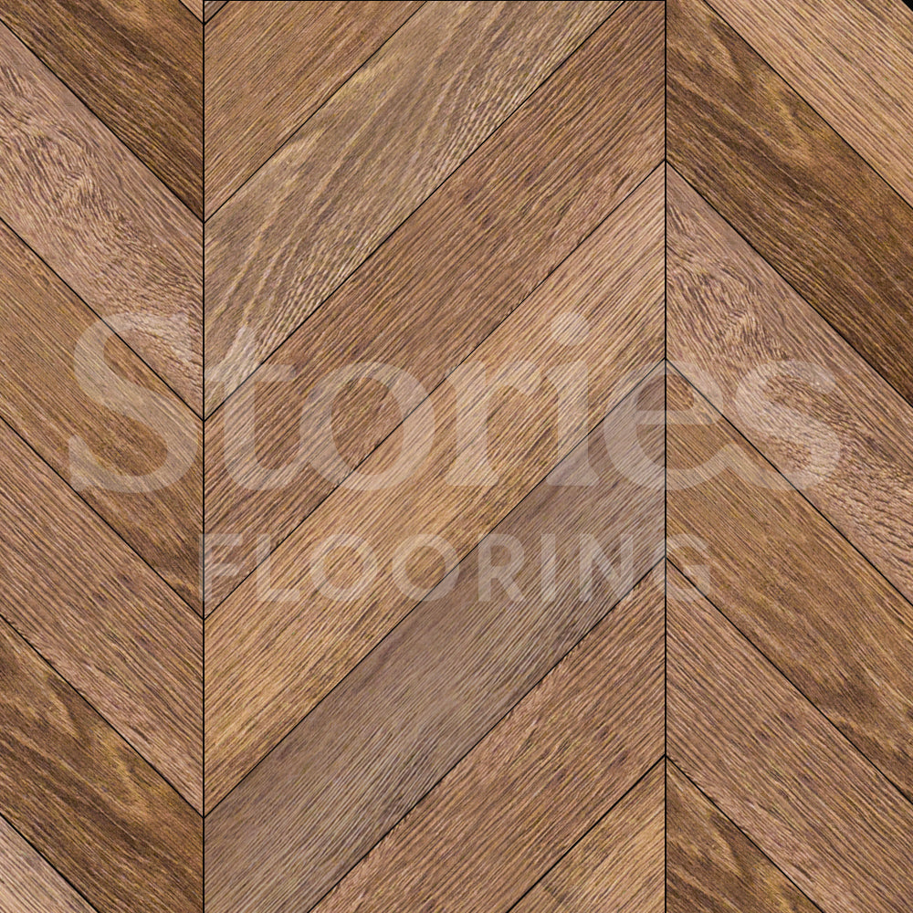 This is a Diagram of Chevron Style Solid Wood Flooring