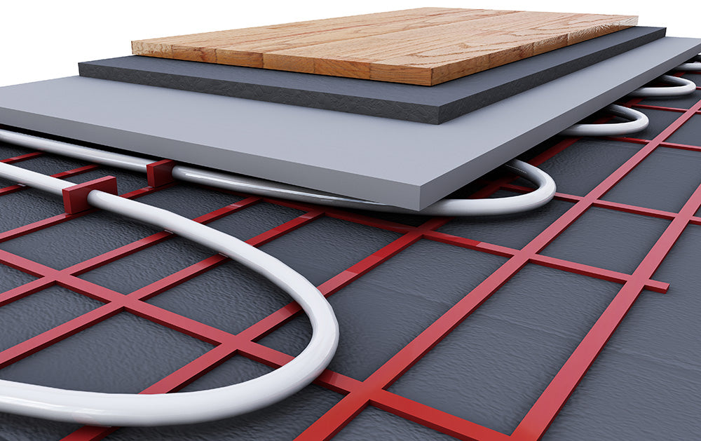 Installing underfloor heating with LVT or laminate flooring