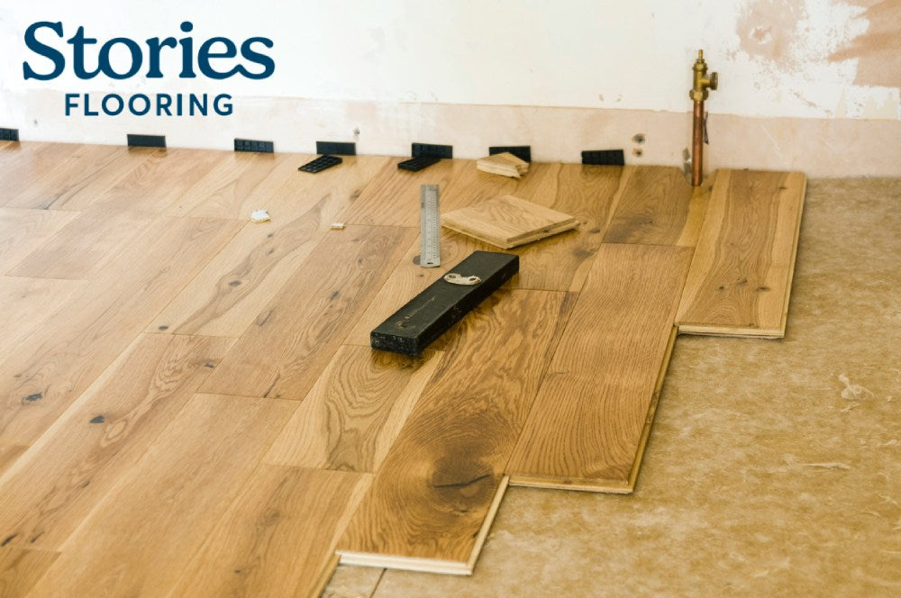 Photo of floating wood flooring