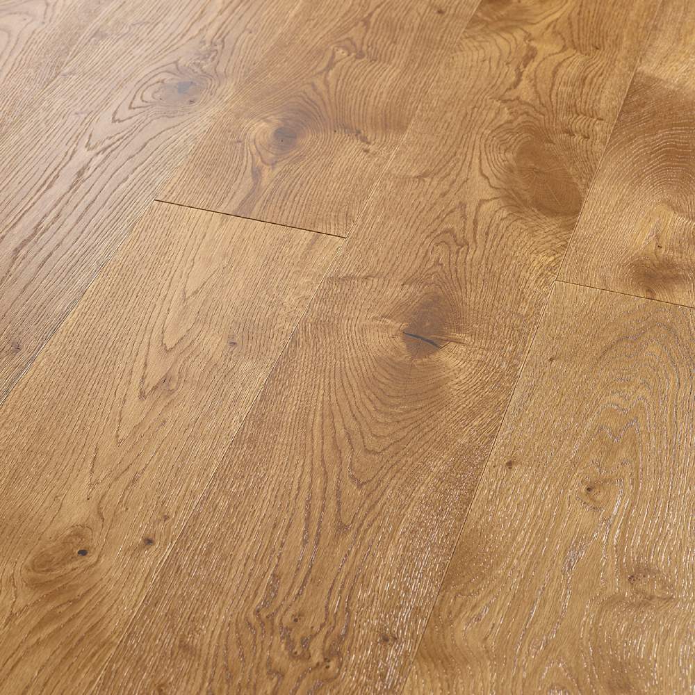 Photo of lacquered finished engineered wood flooring