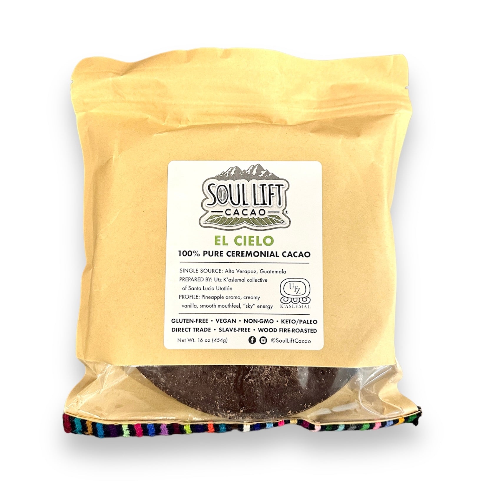 Guatemala - Soul La Cacao 100% from Noche Lift Pure Cacao Paste Ceremonial