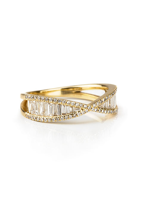 Baguette Bowtie Ring