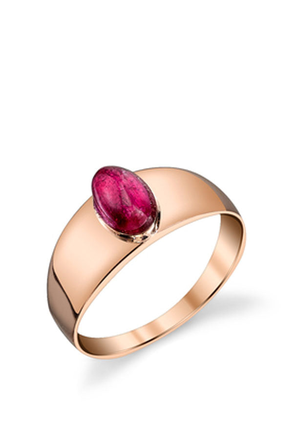 Gabriela Artigas Rose Stone Baby Signet Ring Des Kohan