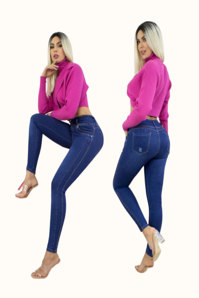 Women High Waisted Skinny Stretch Butt Lifting Colombian JEANS 159c – Amra  Fashion