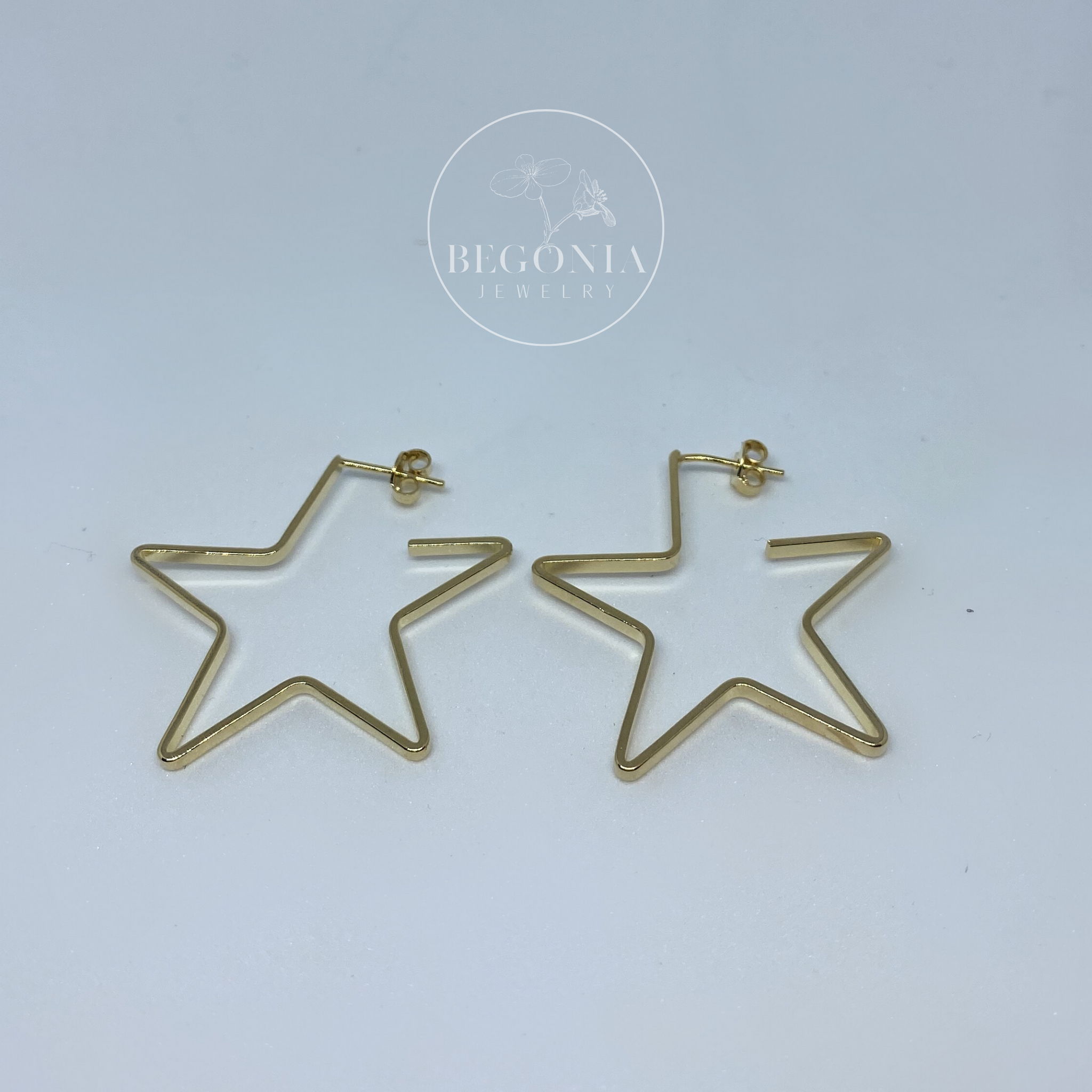 Argollas Estrella Oro – Begonia Joyas