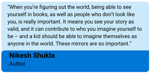 Nikesh quote on diversity in books