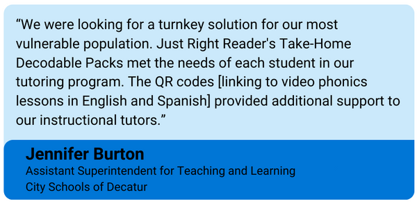 Jennifer Burton High-Dosage Tutoring quote