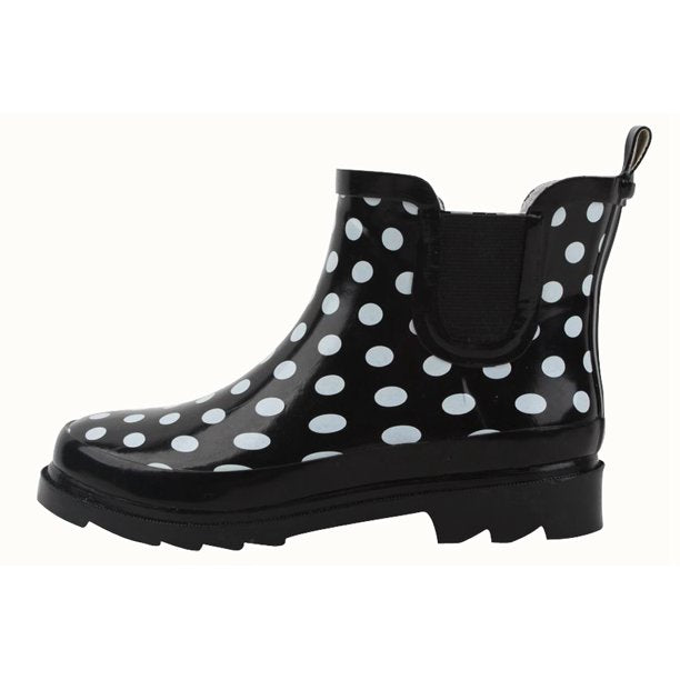 Womens Polka Dot Rain Boot Wellies – On the Go with Princess O