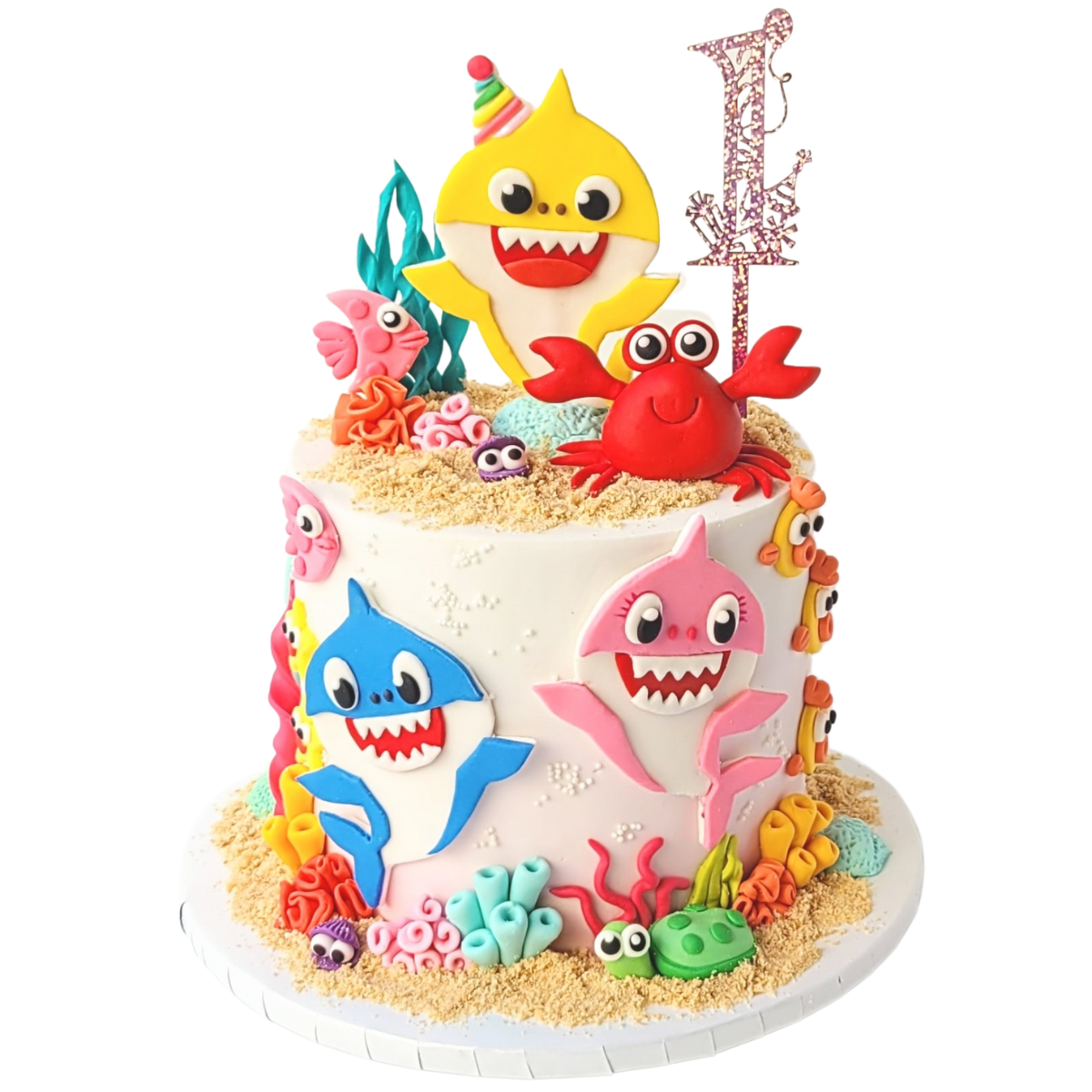 Baby Shark First Cake