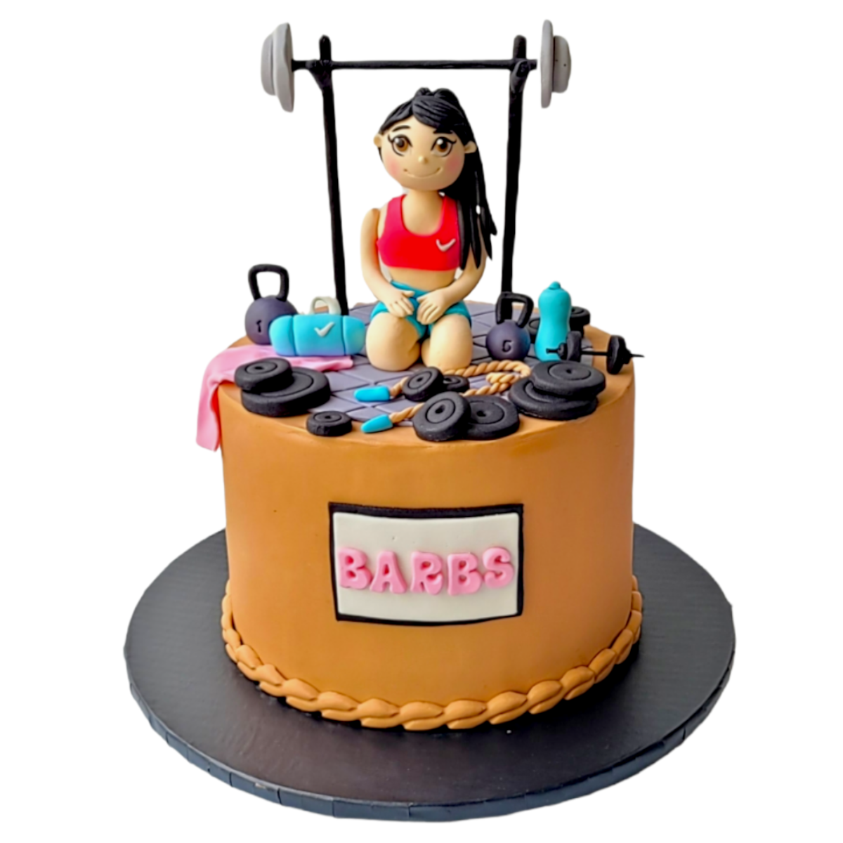 Gym woman cake