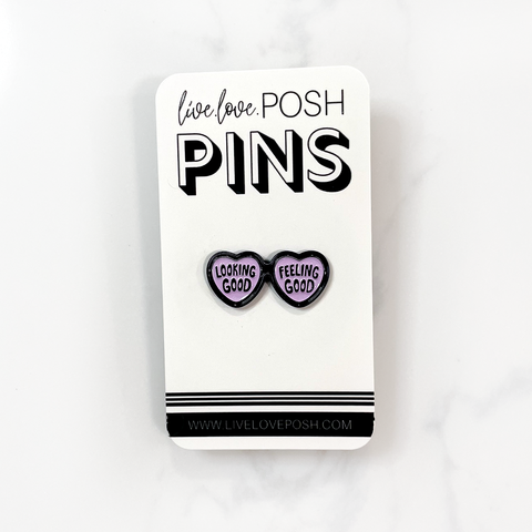 I AM BEAUTIFUL ENAMEL PIN – Live Love Posh