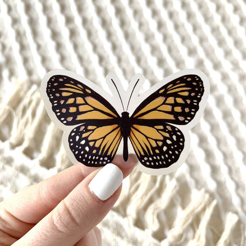 Blue Speckled Butterfly Sticker