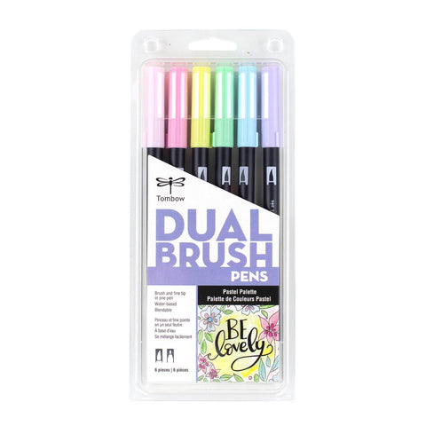 TOMBOW DUAL BRUSH PEN ART MARKERS - JUST PEACHY (Set of 6) – Live Love Posh