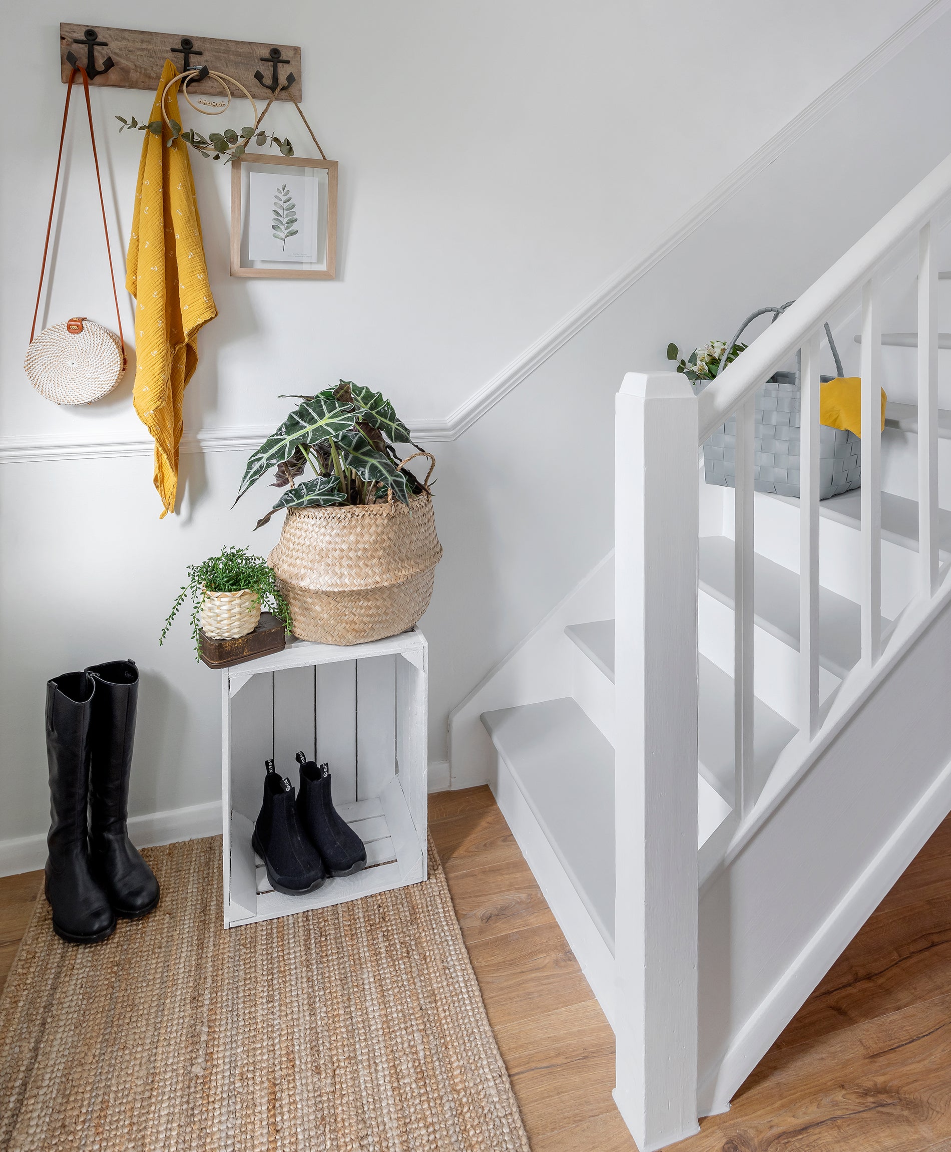 Rust-Oleum Chalky Finish Floor Paint Staircase