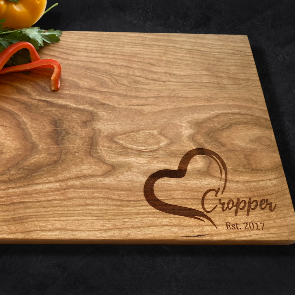 Initials Carved in a Tree Personalized Cutting Board- Personalized