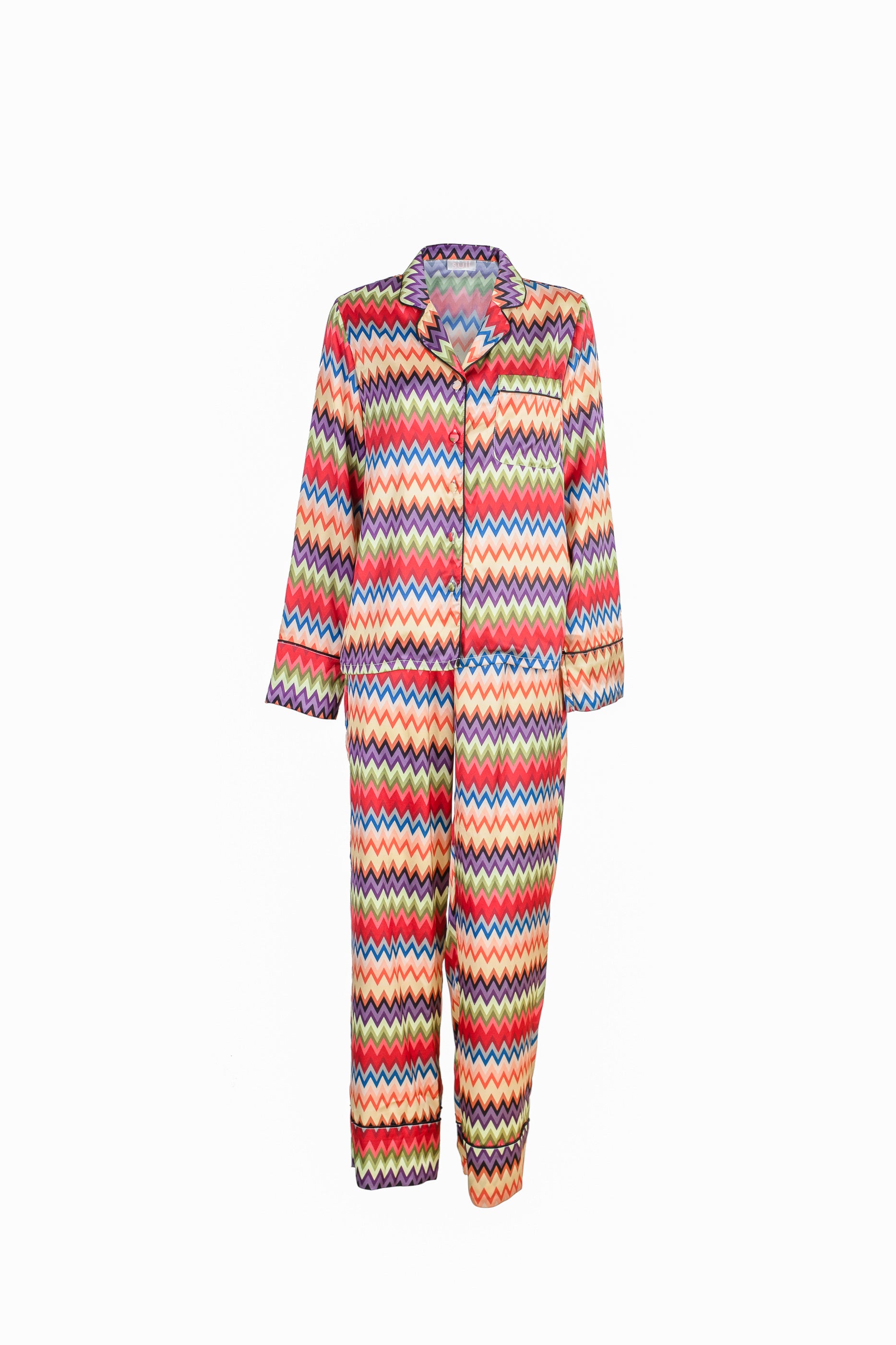 Zara Retro Long Pyjama Set – Suii Australia