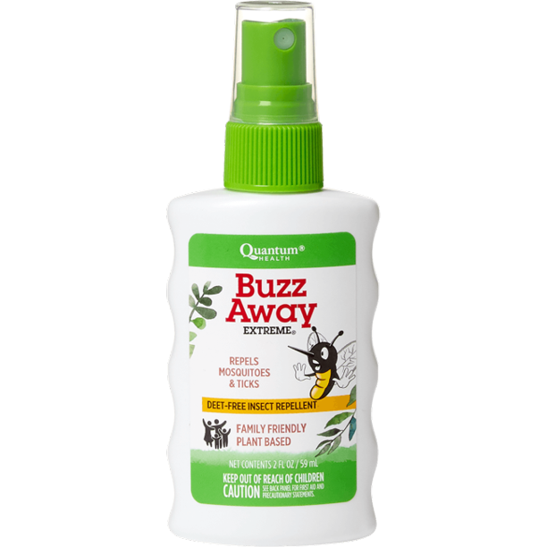 Quantum Health Buzz Away Extreme Deet Free Insect Repellent Liquid Spray, 2 fl oz