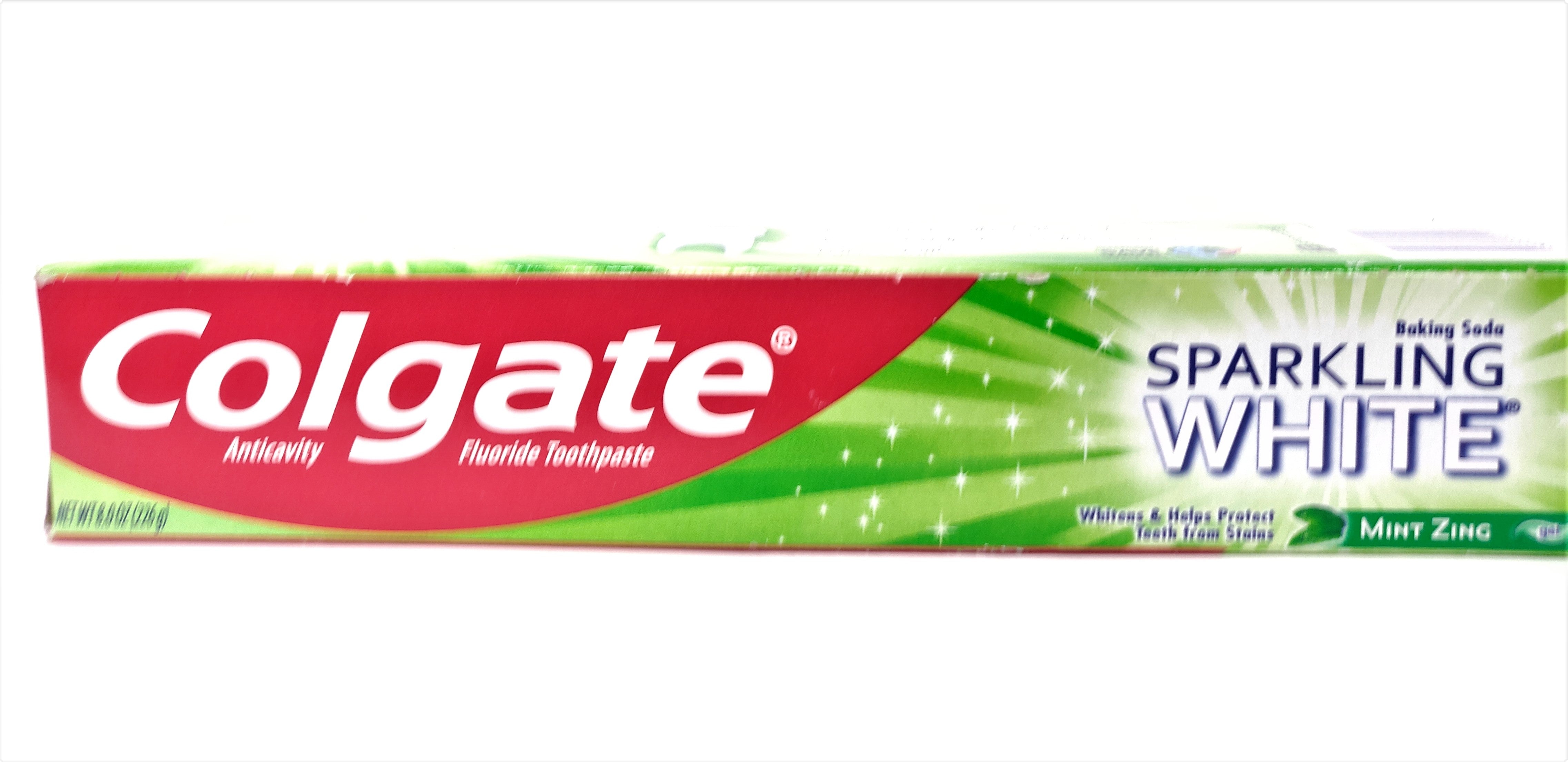 colgate sparkling white mint zing