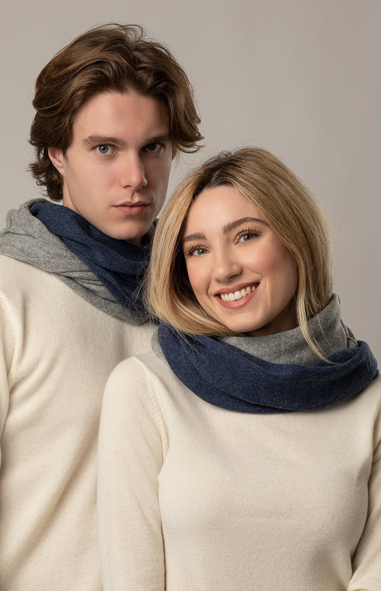 Scaldacollo doppio Unisex in Cashmere in Vendita Online – ONECASHMERE