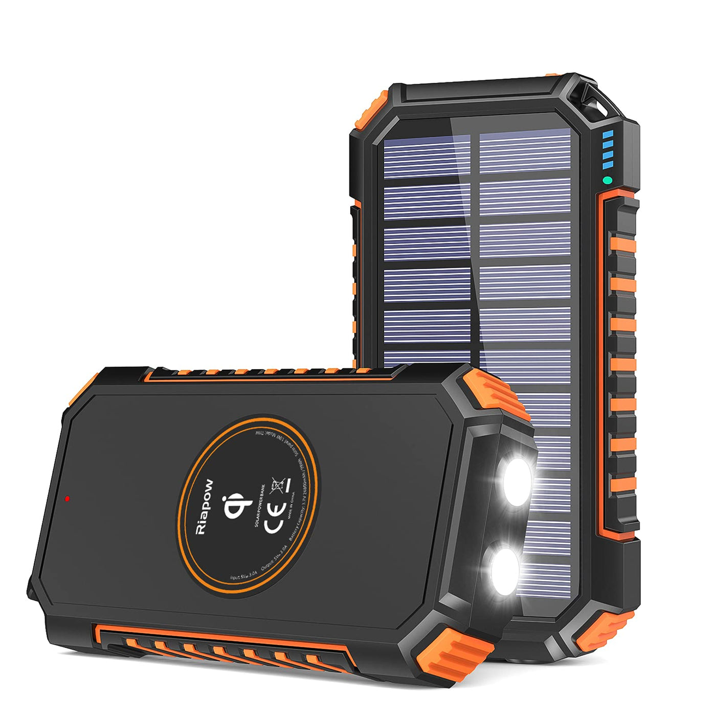 charge solar panel with flashlight