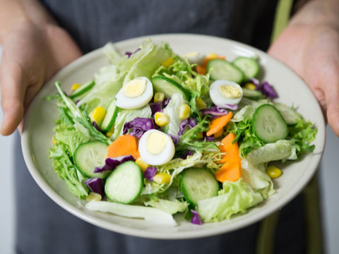 Salat als Essen bei Hitze