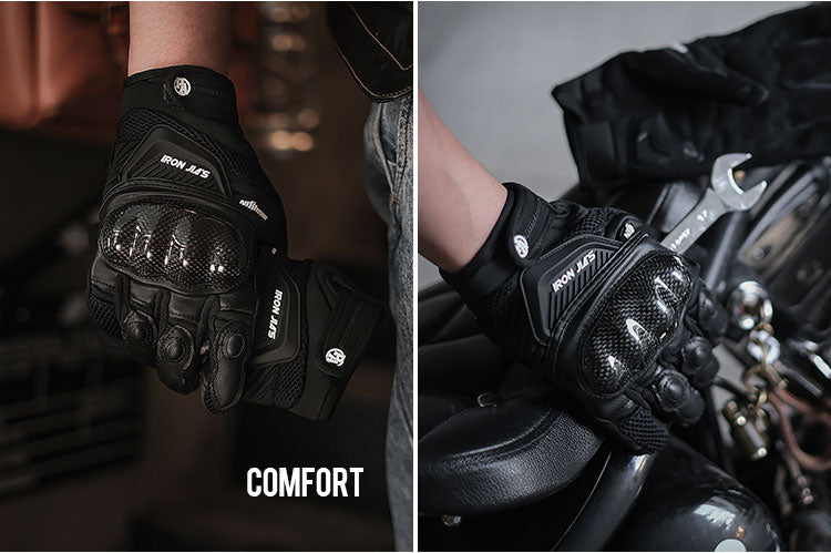 IRONJIAS Breathable Summer Motorcycle Protective Gloves