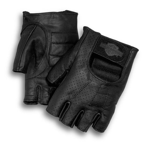 Harley-davidson Men's Summer Lightweight Fingerless Protective Gloves