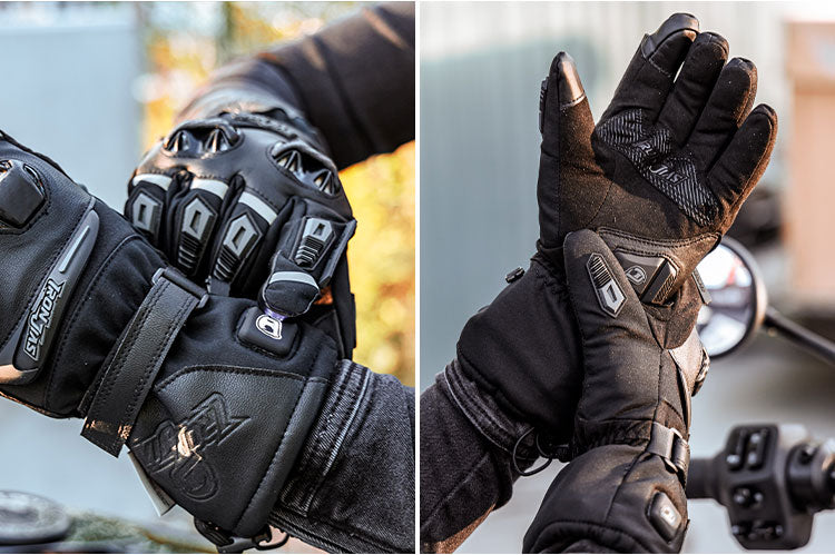 IRONJIAS Black Waterproof Electric Heated Motorcycle Gloves