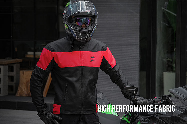 IRONJIAS Summer Breathable Mesh CE Protective Motorcycle Jacket