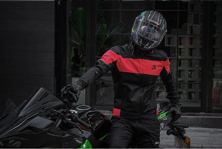 IRONJIAS Summer Breathable Mesh CE Protective Motorcycle Jacket
