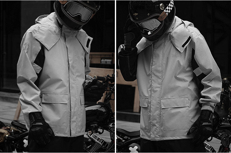 IRONJIAS Grey Waterproof Dry Rain Suit | JK005