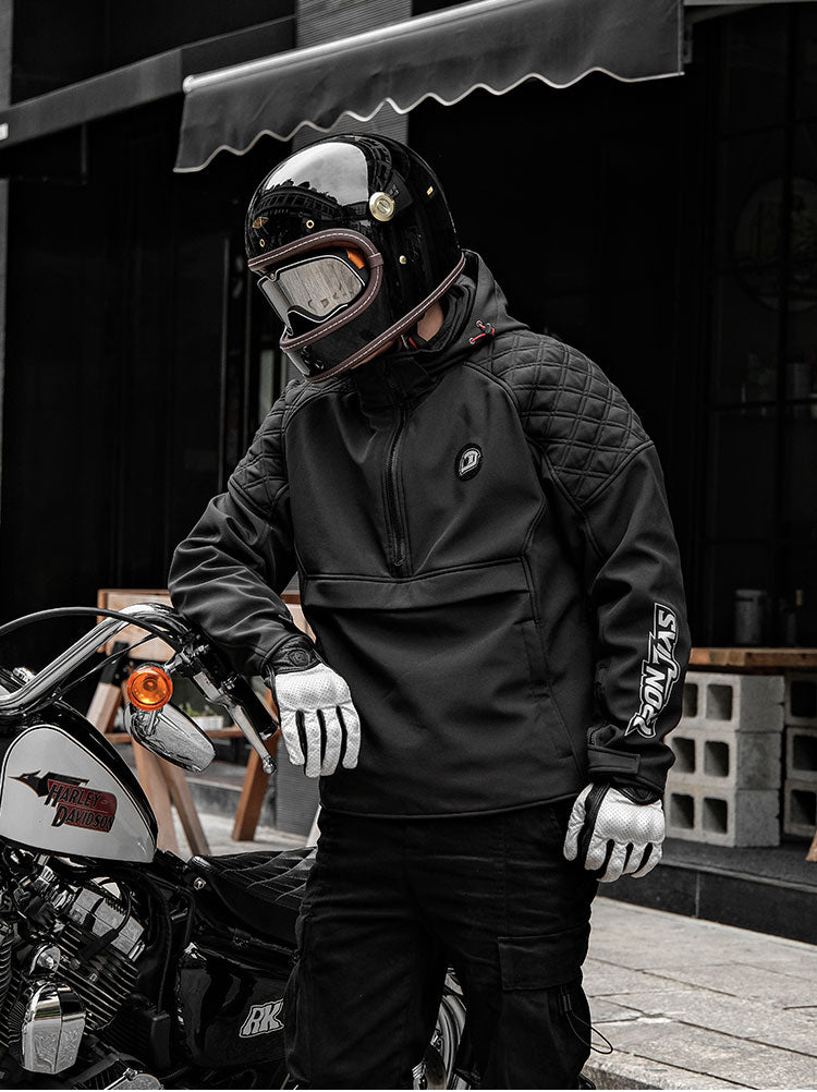 IRONJIAS Black CE Protective Leisure Waterproof Motorcycle Jacket | JK006