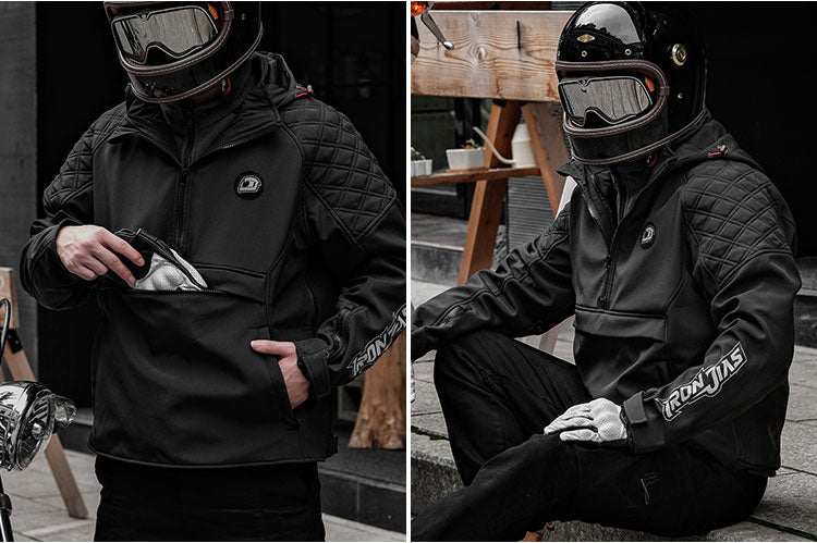 IRONJIAS Black CE Protective Leisure Waterproof Motorcycle Jacket | JK006
