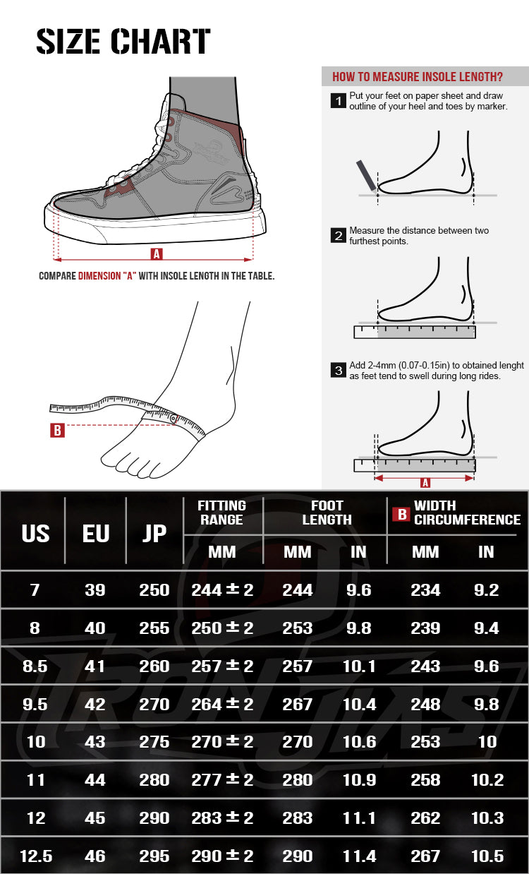 IRONJIAS Rubber Sole Protective Motorcycle Shoes | XZ005