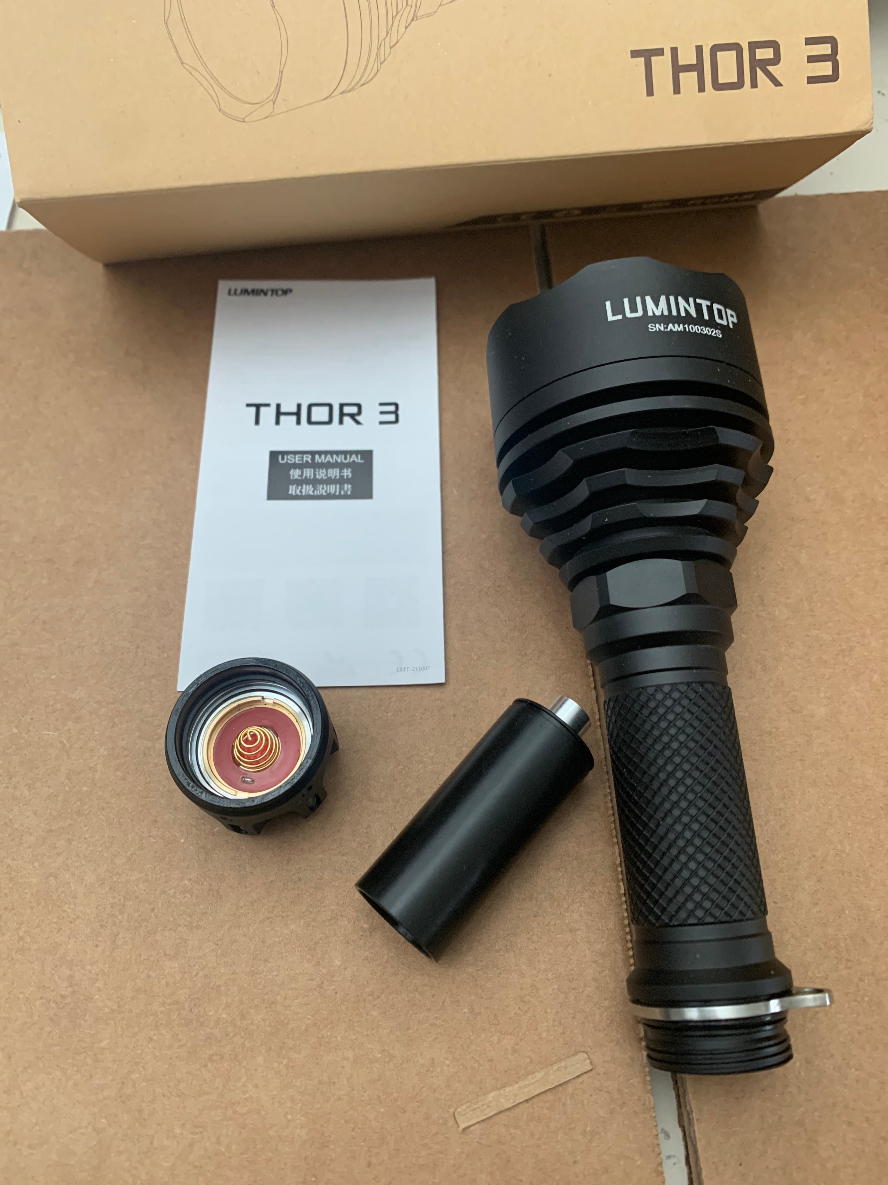 Lumintop Thor 3 Ragnarok 400 Lumens 2500 Meters 21700 LEP