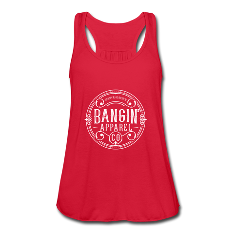 Women's Flowy Tank Top - Old Enough To Know Better (White Logo) – Bangin'  Apparel Co.