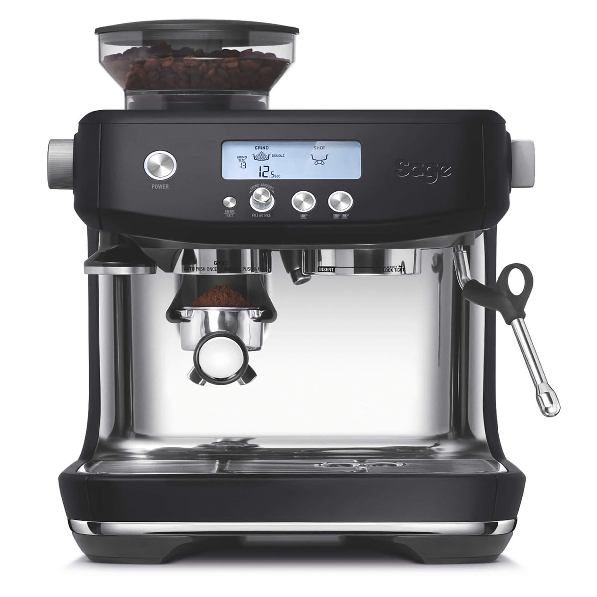 Sage Barista Express Espresso Coffee Machine, BES875UK, Brushed Stainless  Steel