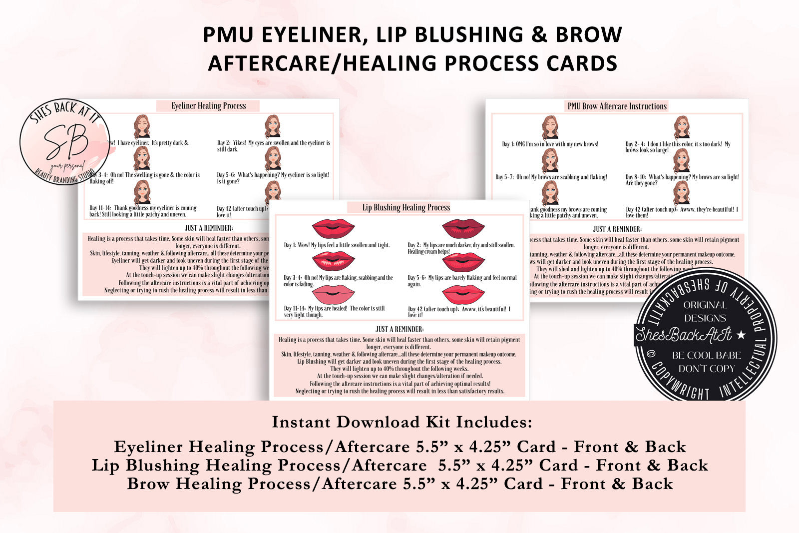 Permanent Makeup Healing Process Kit